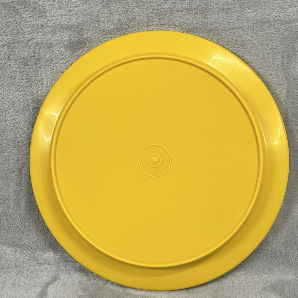 Vintage Tupperware Seal N Serve 1337-15 Yellow Lid Only Replacement